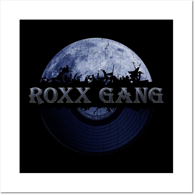 Roxx Gang blue moon vinyl Wall Art by hany moon